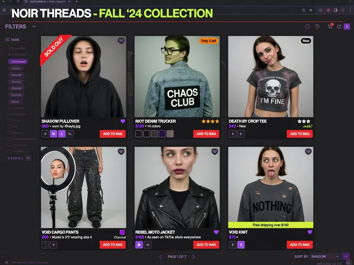 服装产品列表中模特面孔风格不一致的问题