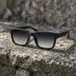 Unbranded gradient sunglasses on a stone ledge