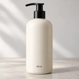 一瓶标着 500 ml 的无品牌洗发水