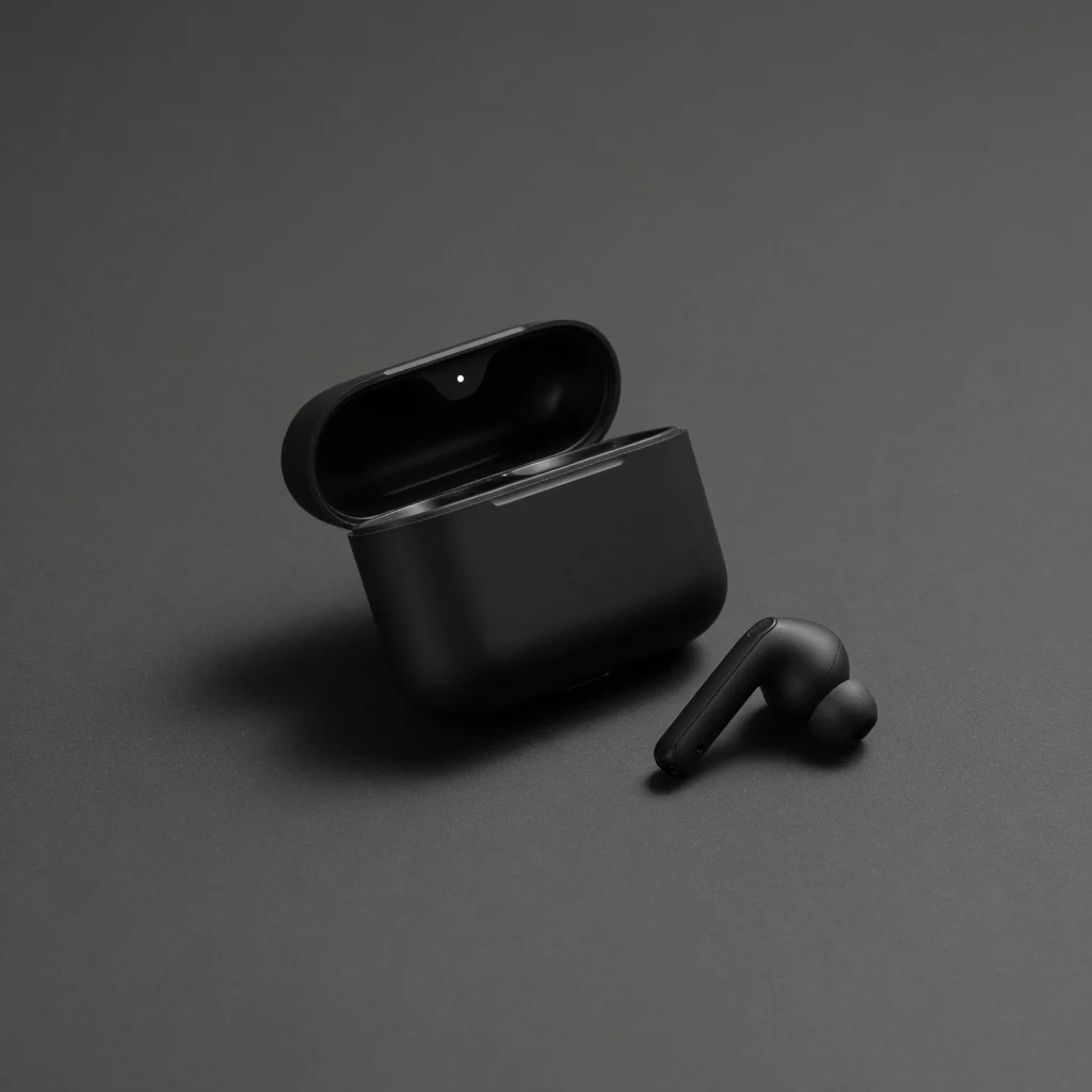 Headphone product image before transparent PNG export