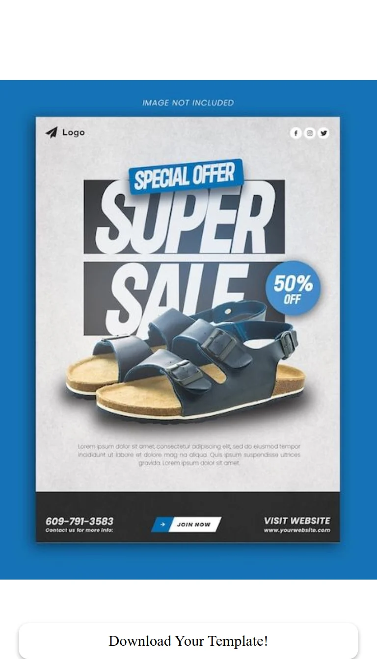 Shoe Super Sale Poster