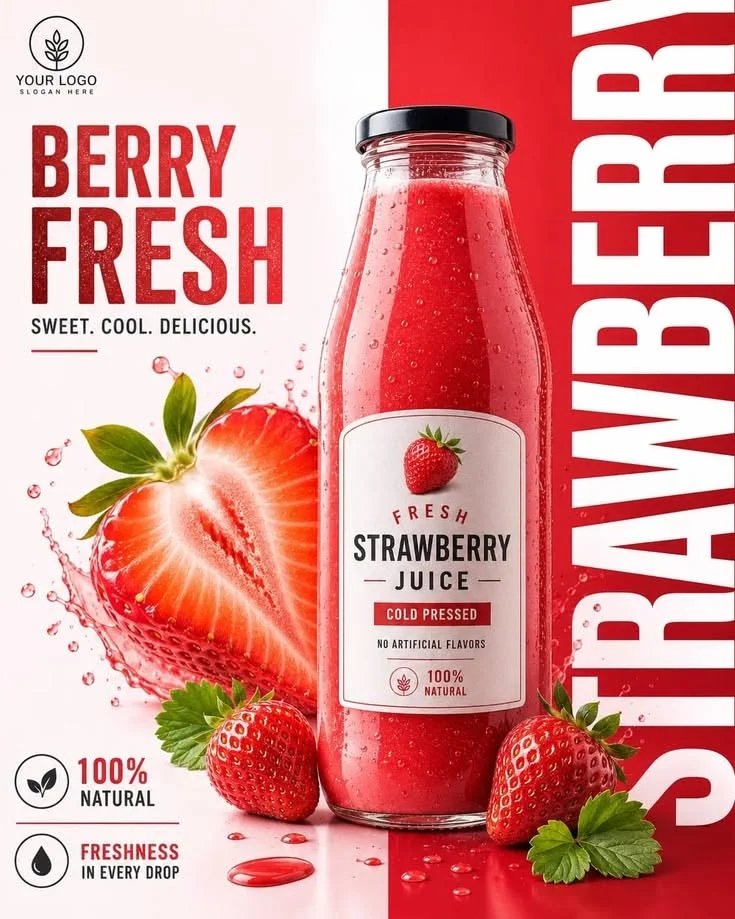 Strawberry Fresh Poster