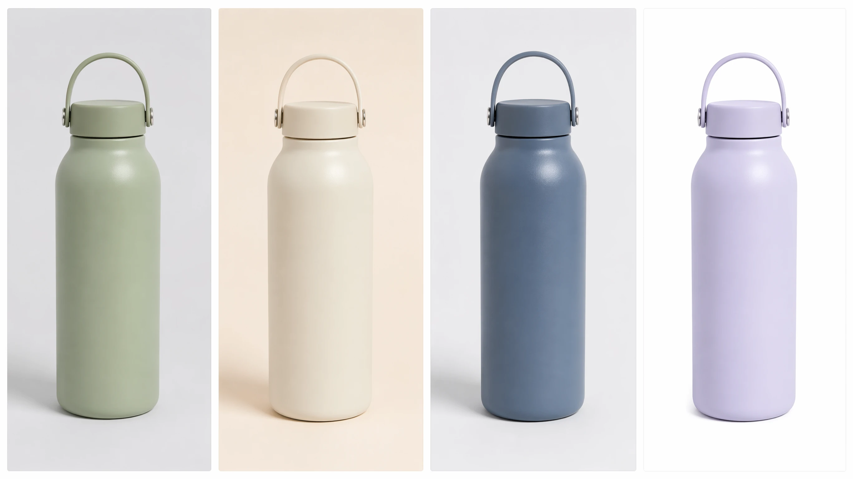 Consistent white background product photos across a product series